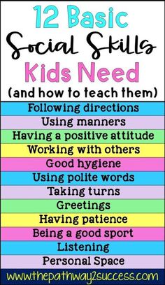 the 12 basic social skills kids need to learn in their homeschool classroom, including teaching