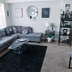 the living room is clean and ready for us to use in its new owner's home