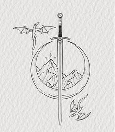 Swords Tattoo, Tattoo Line Art, Vendor Market, Fantasy Tattoo, Tattoo Line, Tattoo Zeichnungen, Fantasy Tattoos