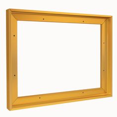 an empty yellow frame on a white background