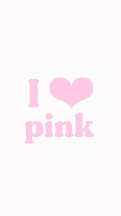 i love pink text with a heart on it