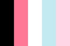 a pink, blue and white striped background