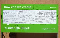 a green and white sign with writing on it that says how can we create?