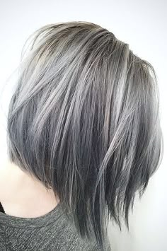 Totosingman Pelo Ceniza. Women's Haircuts, Balayage Straight, Wig Ideas, Brunette Hair With Highlights, Silver Hair Color, Transition To Gray Hair, Blending Gray Hair, Gray Hair Highlights