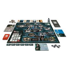 the board game star wars is shown with all its components and pieces laid out on it