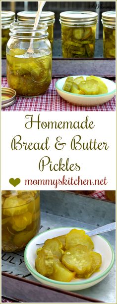 homemade bread and butter pickles in jars