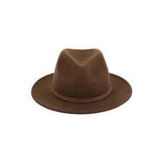 Classic Brown Flat Brim Felt Hat, Brown Leather Fedora For Fall, Brown Short Brim Fur Felt Hat, Classic Brown Felt Hat With Curved Brim, Brown Leather Felt Hat For Fall, Brown Leather Fedora For Winter, Fitted Brown Felt Hat, Brown Fur Felt Fedora Hat, Brown Fur Felt Fedora With Short Brim