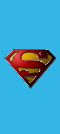 a superman logo on a blue background