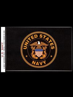 US Navy Official Seal Flag Sticker Us Navy Anchor, Us Navy Flag, Us Navy Logo, Jack Flag, Us Navy T Shirt, Us Navy Shirts, Navy Flag, Pirate Flag, Sea Bags