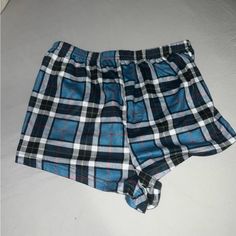 Blue , Black And White Plaid Pajamas Shorts , Size Small , Never Worn Plaid Pajama Shorts, Pajamas Shorts, Plaid Pajama, Plaid Pajamas, Black And White Plaid, Pajama Shorts, White Plaid, Women's Intimates, Black Blue