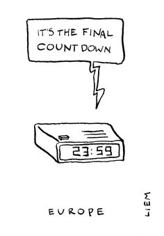 a drawing of a radio with a speech bubble saying it's the final count down