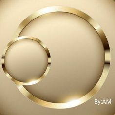 an abstract golden circle with the word by am on it