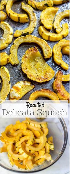 roasted delicata squash is an easy side dish that can be made in less than 10 minutes