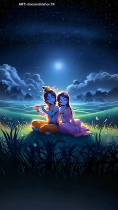 Art: Anand Jangid Cartoons Krishna, Radhe Krishna Wallpapers, Cute Mobile Wallpapers, Radha Krishna Wallpaper, Cute Backgrounds For Phones, K Wallpaper