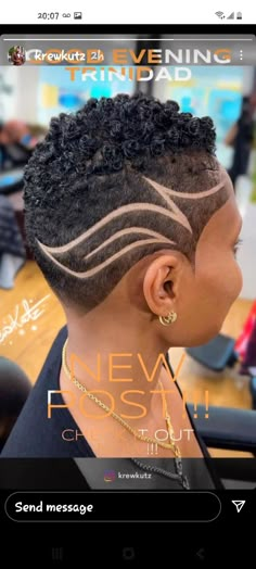 Shaved Side Designs For Women, Shaved Hair Designs For Black Women, Female Undercut Designs, Hair Designs Women, Haircut Designs For Women Black, Shaved Hair Designs For Women, Hair Designs For Women, Ladies Haircut Styles, Bald Fade Women Black