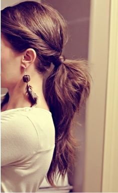 Cute ponytail look Cute Ponytails, Twist Ponytail, Hair And Beauty, Jack White, Spring Hairstyles, Long Hairstyles, Good Hair Day