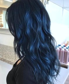 Blue Hair Dye, Navy Blue Hair, Hair Color Blue, Hair Images