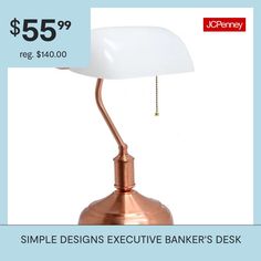 an image of a desk lamp with the price tag $ 55 99 and it is on sale