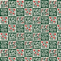 Cotton + Steel - Rifle Paper Co. - Holiday Classics - Yuletide Floral - Evergreen Anna Bond, Indie Sewing Patterns, Classic Holiday, Cotton Set, Christmas Fabric, Modern Fabric, Fat Quarters, Favorite Things Gift, Screen Printing