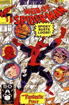 the cover to spider - man comic book, which is being sold for $ 1