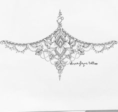 a black and white drawing of an ornate design on paper with the words,'love you