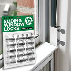 the sliding window locks are in front of a window