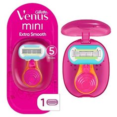 Travel Razor, Gillette Venus, Travel Size Toiletries, Stocking Stuffers For Women, Amazon Travel, Smooth Shave, Travel Toiletries, Travel Case, Smooth Skin