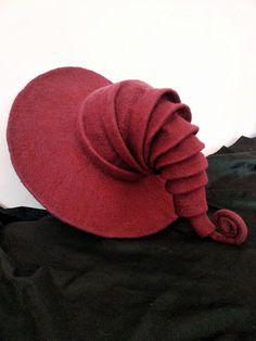 Witch hat wizard hat,felt hat Dark red, felted hat from wool Halloween costume witch costume larp hat cosplay CUSTOM MADE, wool hat,cosplay by WitcheryStore on Etsy https://www.etsy.com/listing/624116541/witch-hat-wizard-hatfelt-hat-dark-red Hat Cosplay, Felted Hat, Wizard Hat, Magic Hat, Witch Halloween Costume, Wet Felt, Witch Costume, Stylish Hats, Felt Hat