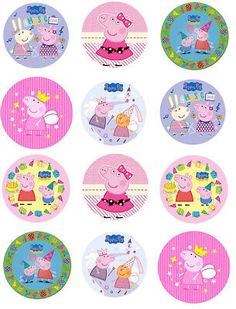 a bunch of pepo party plates on a white background