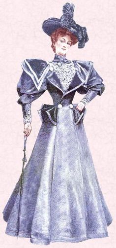 1895 suit Victorian Era Fashion, Victorian Hats, Maggie Smith, Power Dressing, Victorian Women, Couture Vintage