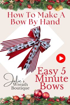 how to make a bow by hand easy 5 minute bows