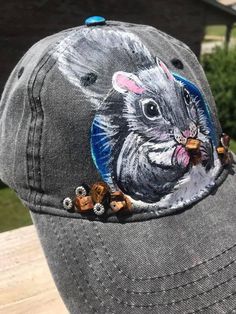 Handpainted hat I will work from your photos or special request. Each hat is made to order. Painted Apparel, Hand Painted Hats, Painted Hats, Head Bands, Knoxville Tn, Custom Hand Painted, Hand Painting, Baseball Caps, Trucker Cap