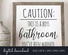 Bathroom Sign Cricut, Teen Boy Bathroom Ideas, Teenager Bathroom, Boys Bathroom Decor, Kid Bathroom, Bathroom Svg, Boy Bath, Bathroom Sign