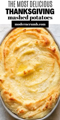 Indulge in the ultimate comfort food with these irresistibly creamy oven-baked mashed potatoes. Perfectly smooth and rich, this dish takes your traditional mashed potatoes to a whole new level by baking them to golden perfection. Whether you're hosting a holiday feast or simply craving a cozy side dish, these mashed potatoes are sure to impress. Easy to prepare and even easier to enjoy, they pair beautifully with any main course. Treat your taste buds to this delightful twist on a classic favorite. Potato Dish Thanksgiving, Thanksgiving Loaded Mashed Potatoes, Christmas Dinner Mashed Potatoes, Baked Whipped Potatoes, The Best Thanksgiving Mashed Potatoes, Mashed Potatoes Baked In Oven, Mash Potato Recipes Thanksgiving, Yummy Thanksgiving Dishes, Potato Filling Recipes Thanksgiving