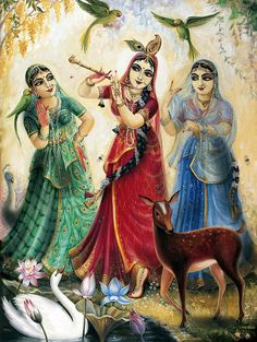 Radha and gopis Srimati Radharani, Radha Krishna Wallpaper, Indian Painting, Vedic Art, Hinduism Art, Krishna Radha Painting, Radha Krishna Images, Radha Krishna Pictures, Radha Krishna Love