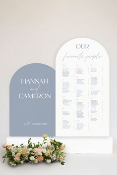 Ceremony Signage Wedding Lily roe Co. Dusty Blue Seating Chart Wedding, Table Number Display Seating Charts, Wedding Seating Chart Large, Arched Wedding Seating Chart, Wedding Table Seating Sign, Table Seating Chart Wedding Ideas, Welcome Sign And Seating Chart Wedding, Seat Chart Wedding Ideas, Arched Wedding Sign