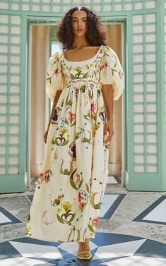 Women's Agua By Agua Bendita Resort 2024 Collection | Moda Operandi Stylish Short Dresses, Cotton Maxi Dress, Skirt And Top Set, Cap And Gown, Sophisticated Dress, Empire Waist Dress, Empire Dress, Cotton Maxi, Maxi Dress Cotton