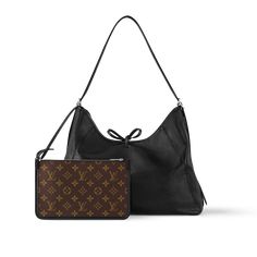 LOUIS VUITTON® - Carryall Mm - Black Louis Vuitton Carryall, Handbags Louis Vuitton, Louis Vuitton Official, Wallet Pouch, Monogram Bag, Business Bag, Small Leather Goods, Chain Bags, Long Wallet