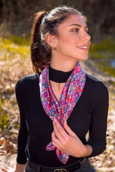 This is an original women silk scarf in a unique pink and purple design, showcasing colourful scribbles and lines on a soft and silky scarf. SIZE 70 centimetres by 70 centimetres WEIGHT 21gr FABRIC Each scarf is made with pure silk crepe satin, with 8 mm thickness COLOR Colours may appear different in the photo because of camera angles or shadows. Primary colour: Pink Secondary colour: Purple HOW TO CARE FOR YOUR SCARF Submerge in lukewarm water with liquid soap Leave to dry in shadowy place Iro Trendy Pink Silk Scarf Gift, Trendy Pink Silk Scarf, Trendy Pink Silk Scarf As Gift, Pink Casual Scarf For Gift, Casual Pink Scarves For Gifts, Artistic Pink Silk Scarf, Pink Artistic Scarf For Spring, Artistic Pink Scarves For Spring, Pink Silk Scarf