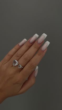 Nail inspo 
White nails 
French tip 
White French tip 
Nail polish 
Gel nails 
Manicure 
Nail design 
Acrylics
Coffin nails 
Long nails 
Base color 
White base nails White Base French Nails, Acrylics Coffin, French Tip White, White French Nails, French Tip Nail Designs, White French Tip, White Tip, White French