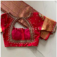 Blouse Inspiration, Brocade Blouse Designs, Pink Blouse Designs, Boat Neck Blouse Design, Blouse Designs Catalogue, Simple Saree Designs