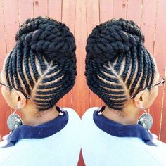 Twist Updo Natural Hair, Flat Twist Updo Natural Hair, Updo Natural Hair, Natural Hair Mohawk, Twist Updo