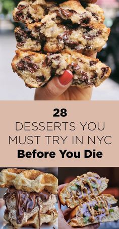 desserts you must try in nyc before you die cover image with text overlay that reads 28 desserts you must try in nyc before you die