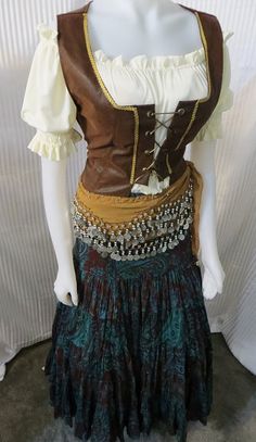 Renaissance Rustic Gypsy Costume from Fashion by FashionRules, $99.00 Fashion Rules, Pirate Costume, Fantasy Clothing, Character Outfits, Bohemian Style, Cosplay Costumes, Boho Fashion, Victorian Dress