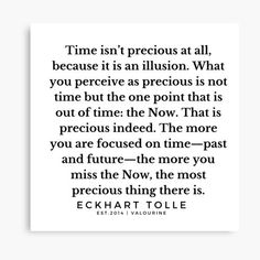 a quote with the words time isn't precious at all, because it is an illusion