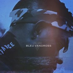 a man with sunglasses on his head and the words blue vandrooss in front of him