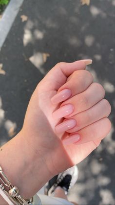 Beautiful Square Nails, Square Or Almond Nails, Nails Inspo Aesthetic Square, Square Natural Acrylic Nails, Rectangle Nails Acrylic, Pretty Short Nails Natural, Square Nail Designs Pink, Basic Nails Square, Nude Pink Square Nails