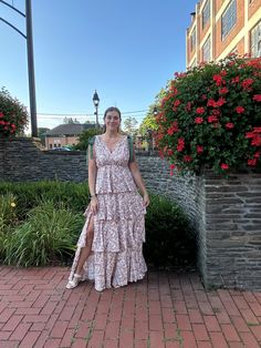 Details: Tiered Halterneck Floral Maxi Dress 100% Poly Ruffle Floral Maxi Dress, Fall Wedding Guest, Cropped Jumpsuit, Graphic Apparel, Festival Wedding, Floral Maxi, Dress 100, Floral Maxi Dress, Tee Shop