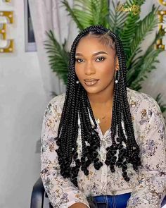 knotless box braids augusta ga Latest Box Braids 2023, African Braids Hairstyles Box Braids, Latest Braids 2023, Braids 2023 Trends, Latest Hair Braids Styles 2023, Knotless Box Braids Hairstyles, Medium Knotless Braids Hairstyles, Knotless Bob, Box Braids With Beads