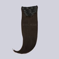 Dark Brown(#2) Remy Clip In Hair Extensions  from @kinghaircom. Add volume and length in minutes to fresh your daily hair looking at  www.kinghair.com G Hair, Head Set, Clip In Hair, Hair Collection, Dark Brown Hair, Clip In Hair Extensions, Brown Hair Colors, Remy Hair